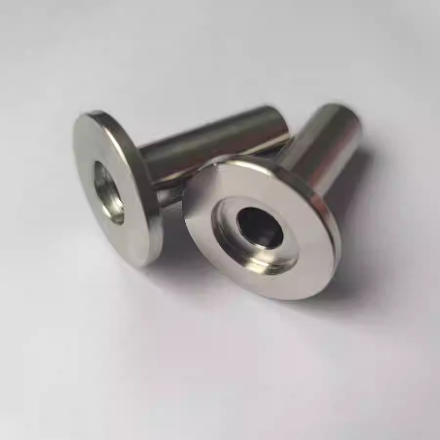 KF10 Vacuum Extended Fitting Tube Stainless Steel NW16 Welded Quick-Connect Fitting (Half Nipple (Long))